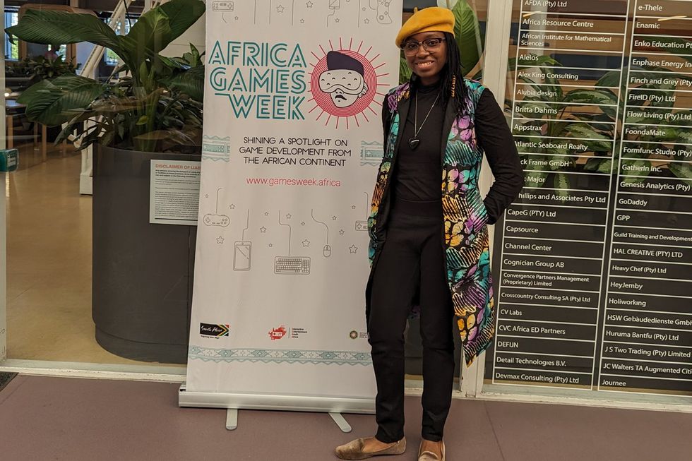 A photo of Wendi Ndaki at Africa Games Week.