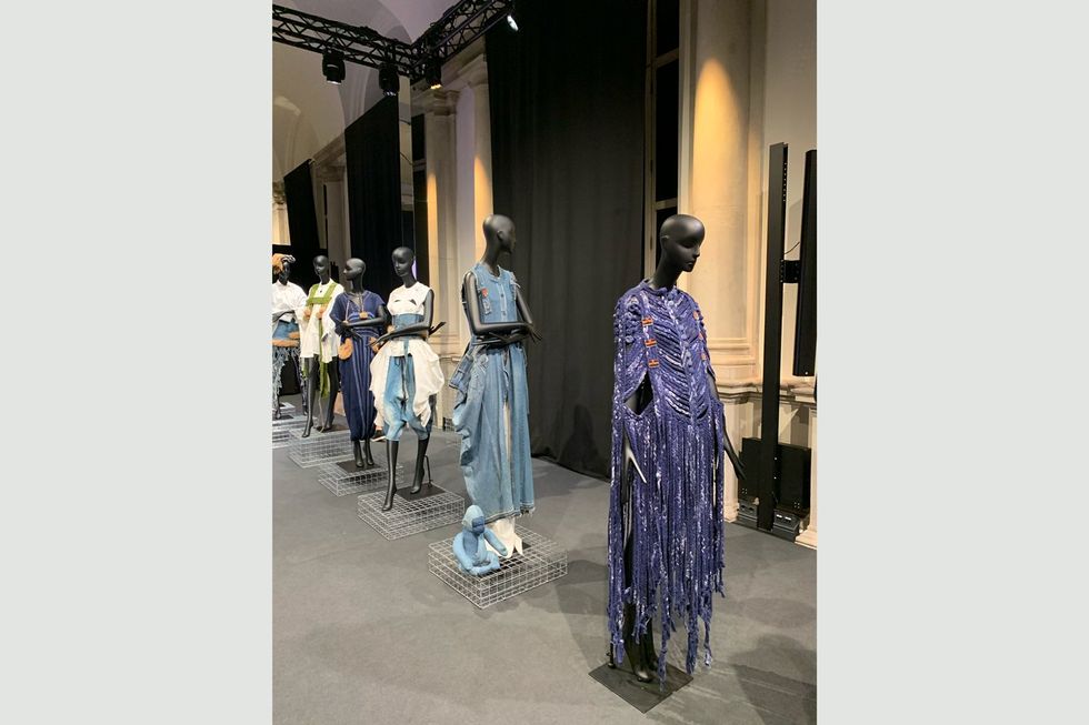 A presentation of Nkwo Transformbles at the Palazzo Giureconsulti during Milan Fashion Week, Spring/Summer 24.