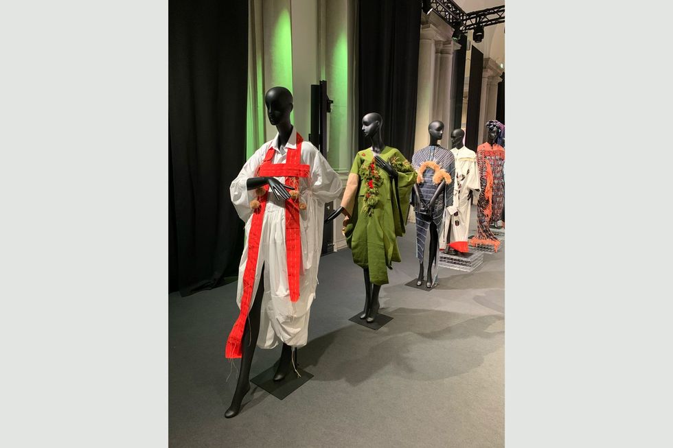 A presentation of Nkwo Transformbles at the Palazzo Giureconsulti during Milan Fashion Week, Spring/Summer 24.
