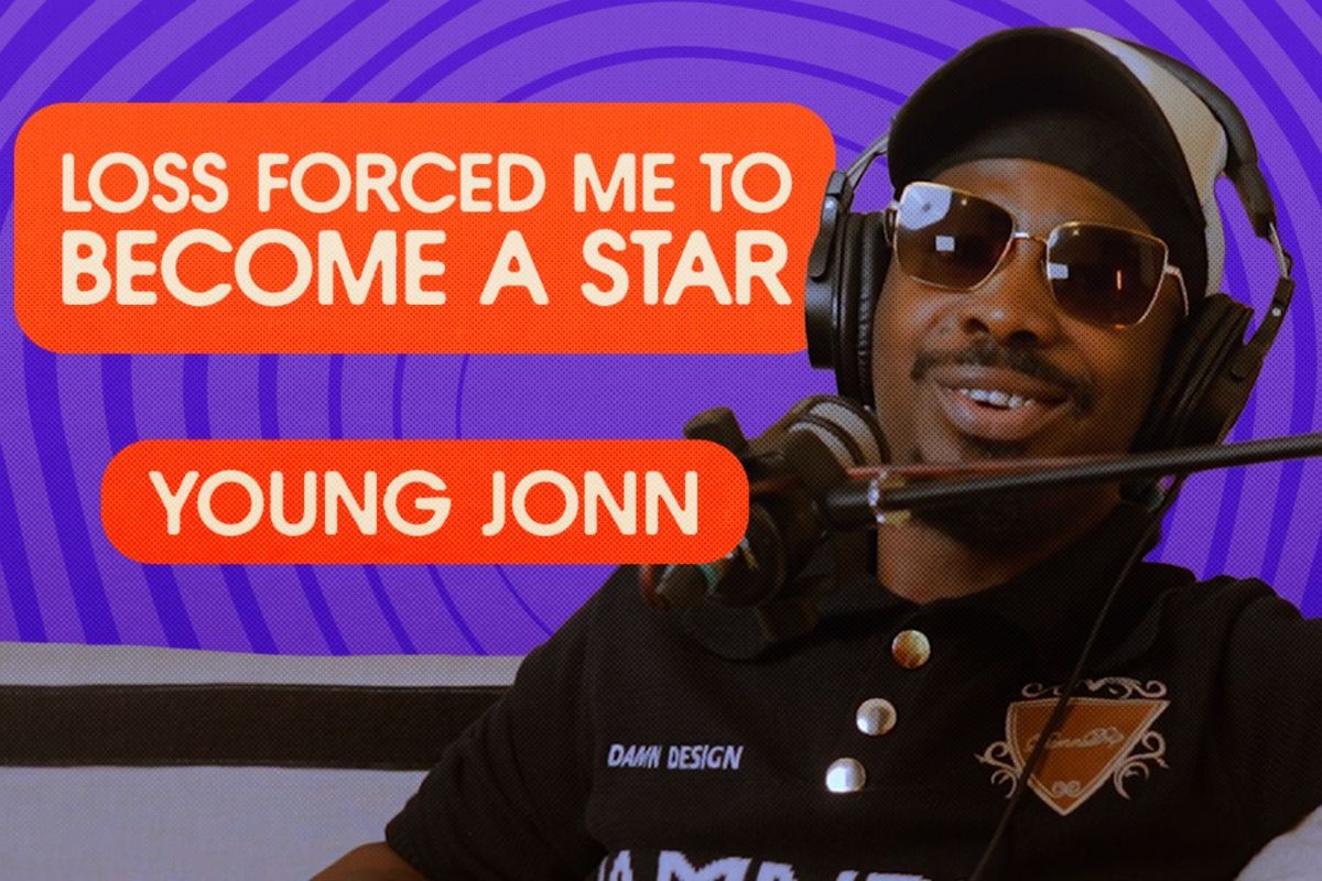 A screenshot of Young Jonn from the Afrobeats Intelligence podcast.