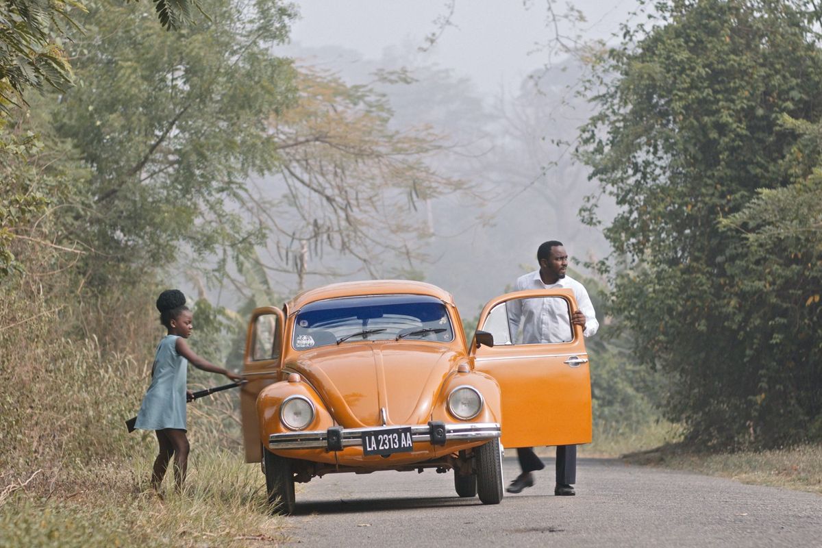 A still image of Temilolu Fosudo and Darasimi Nadi in Taiwo Egunjobi’s third feature film, ‘A Green Fever.’