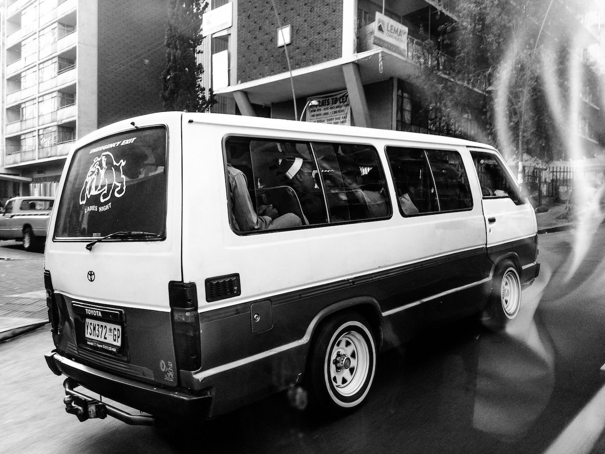 A taxi in Johannesburg in 2015. 