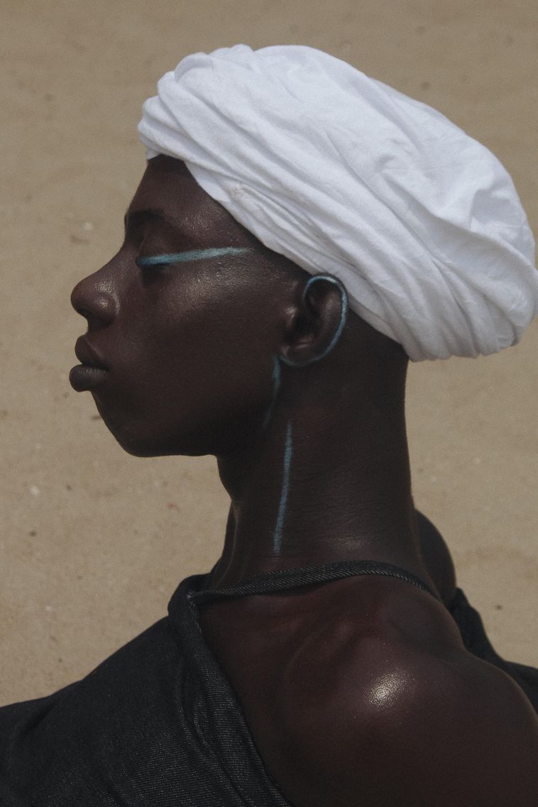 An image of a man in side portrait, created by Daniel Obasi