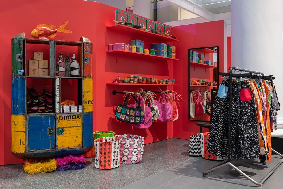 An image of the pop-up store at the Brooklyn Museum.