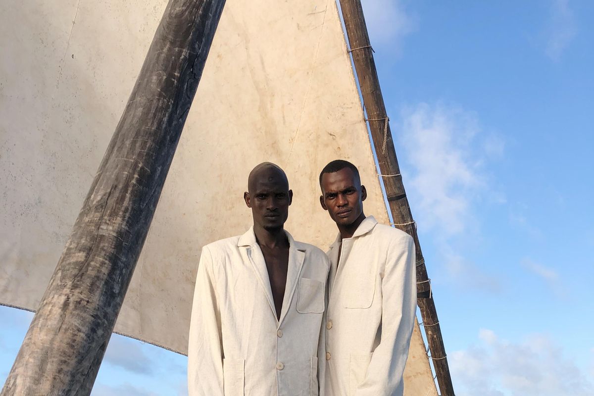 An image of two male models wearing Ikeno fashion