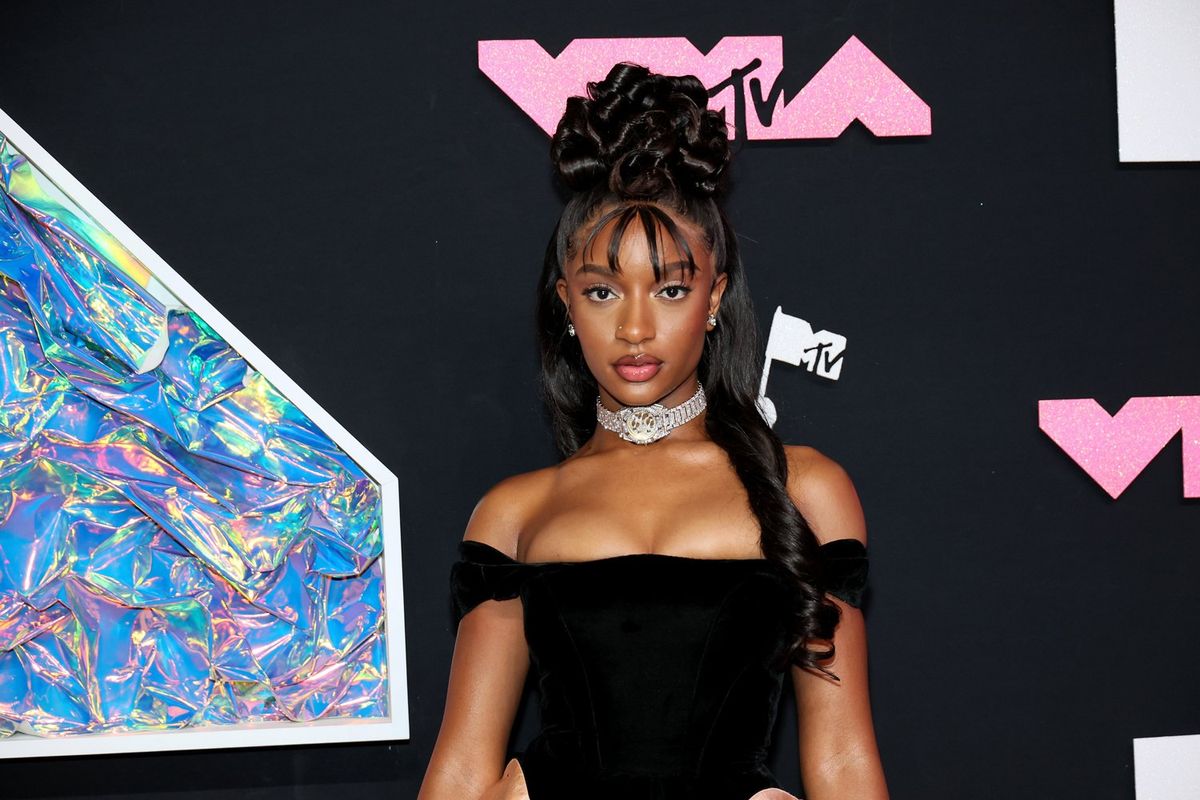 Ayra Starr attends the 2023 MTV Video Music Awards at the Prudential Center on September 12, 2023 in Newark, New Jersey. 