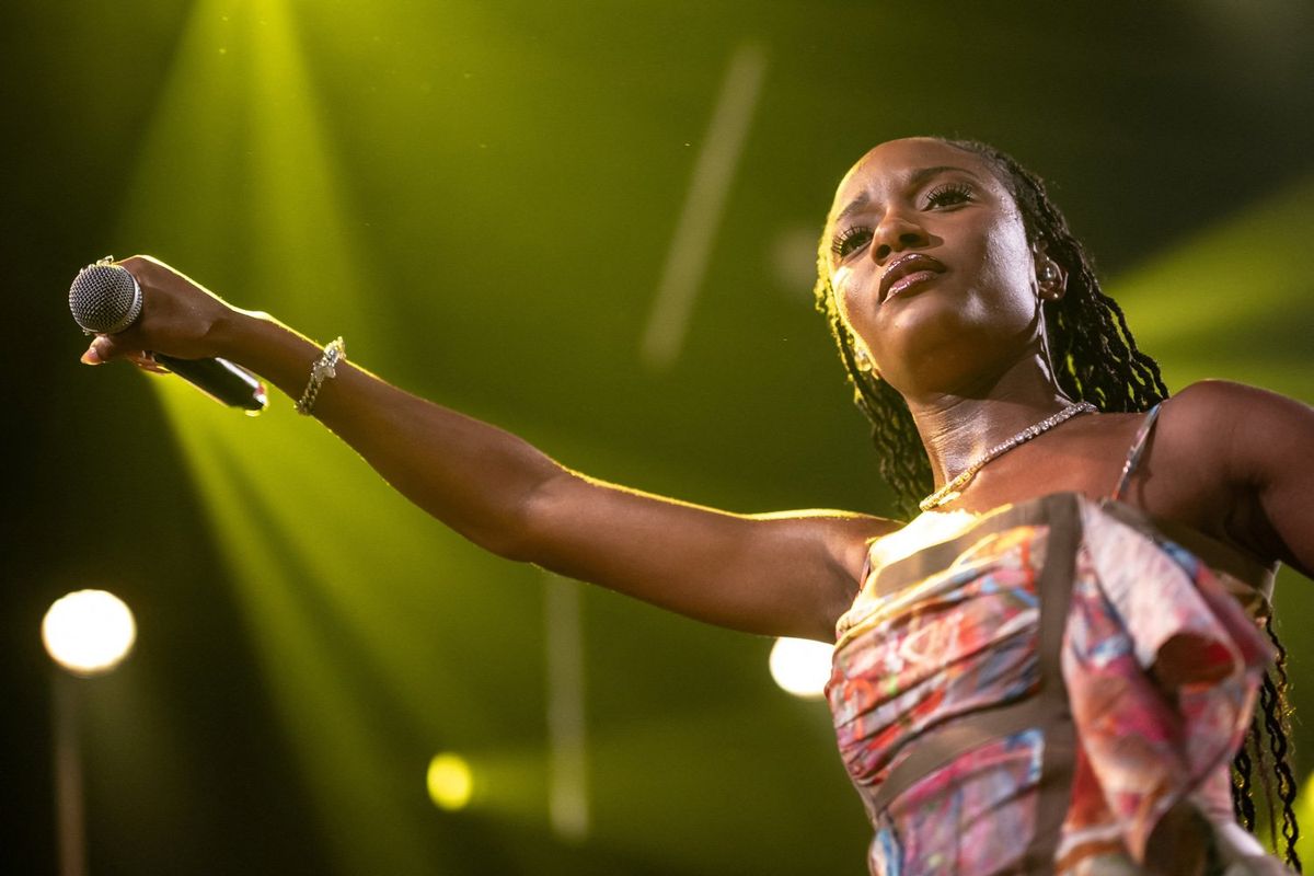 Beninese-born Nigerian singer Ayra Starr performs during the 57th Montreux Jazz Festival in Montreux on July 4, 2023.