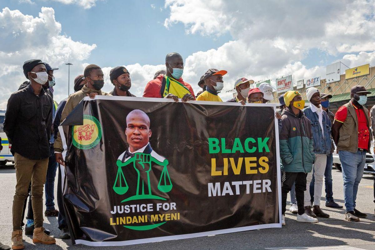Black Lives Matter protest for Lindani Myeni - Okayfrica