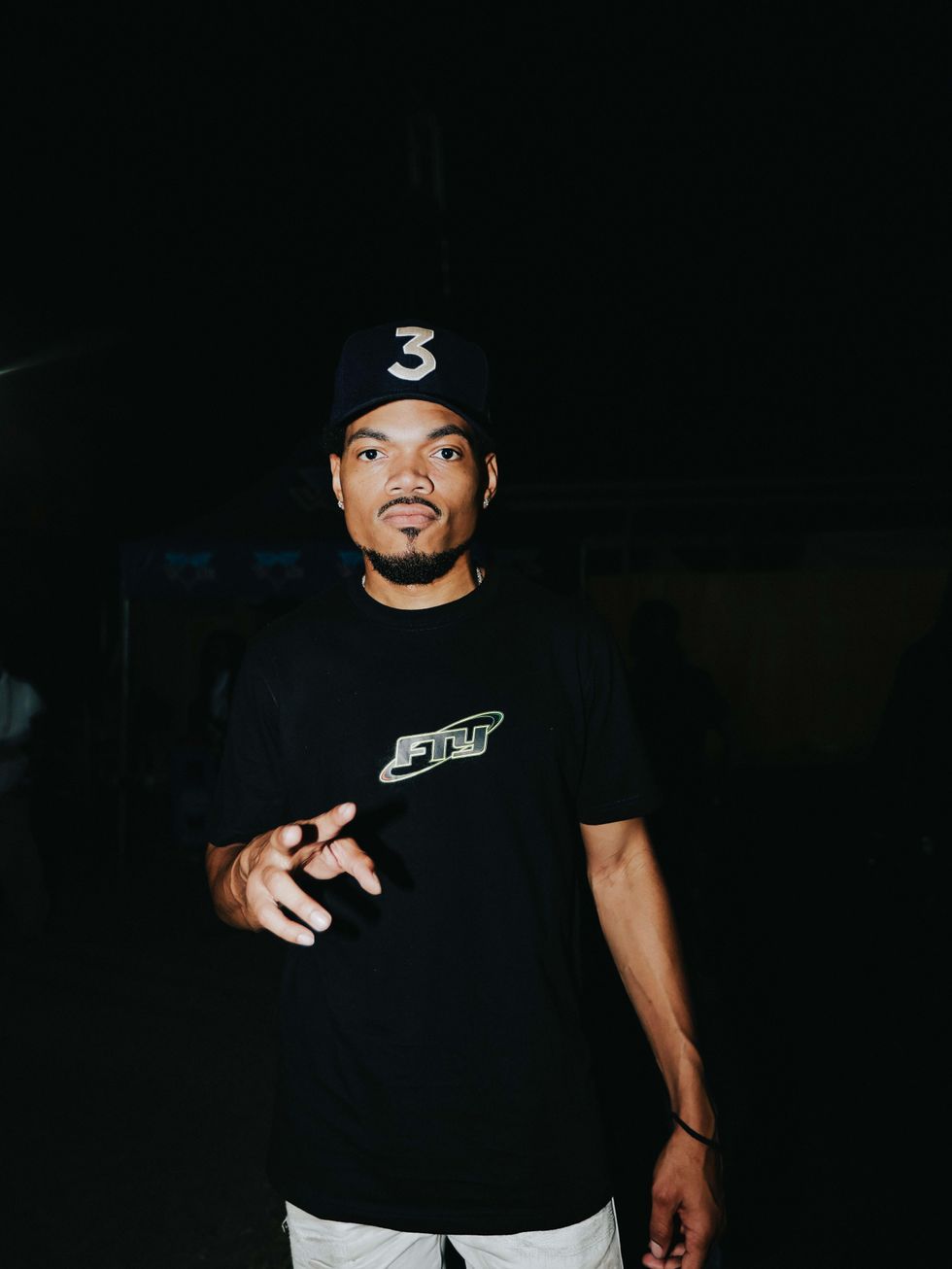 Chance the Rapper with 3 Hat