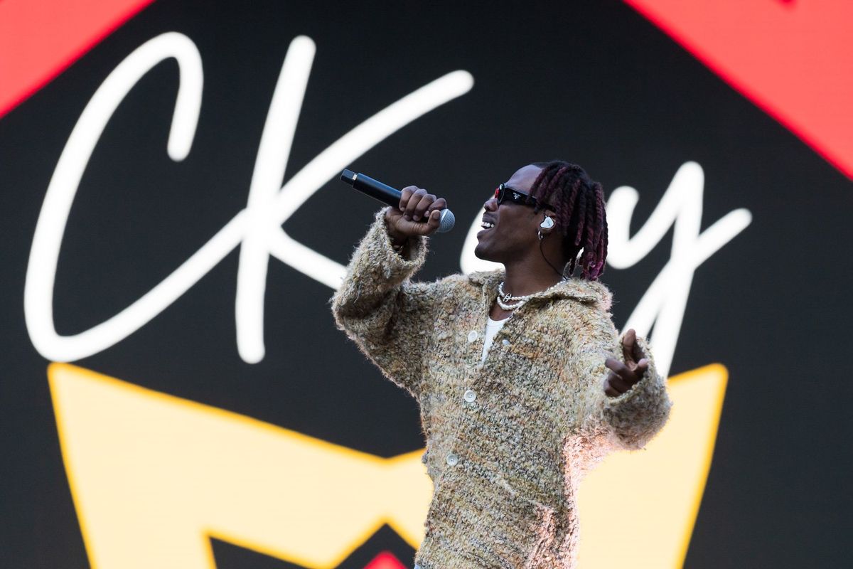 Chukwuka Ekweani better known by his stage name Ckay performs onstage during day one of Afro Nation Miami 2023 at LoanDepot Park on May 27, 2023 in Miami, Florida. 