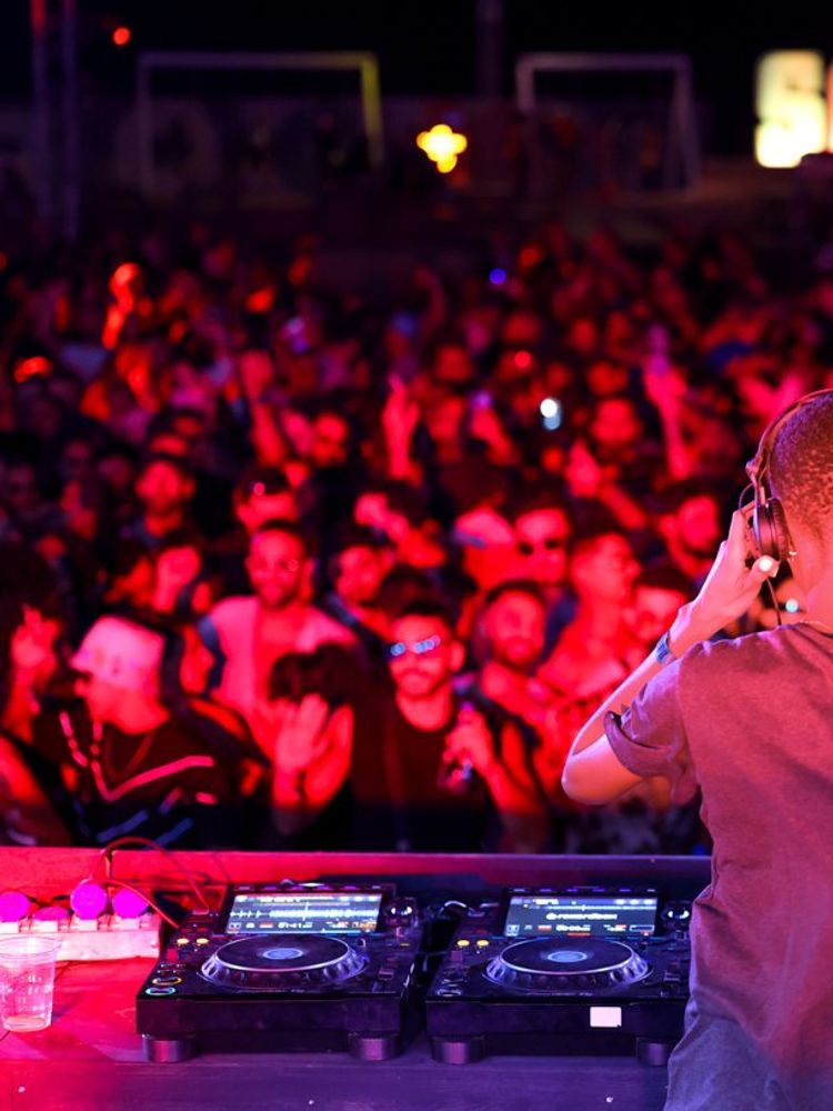 DJ set at Sandbox Festival in El Gouna, Egypt. 