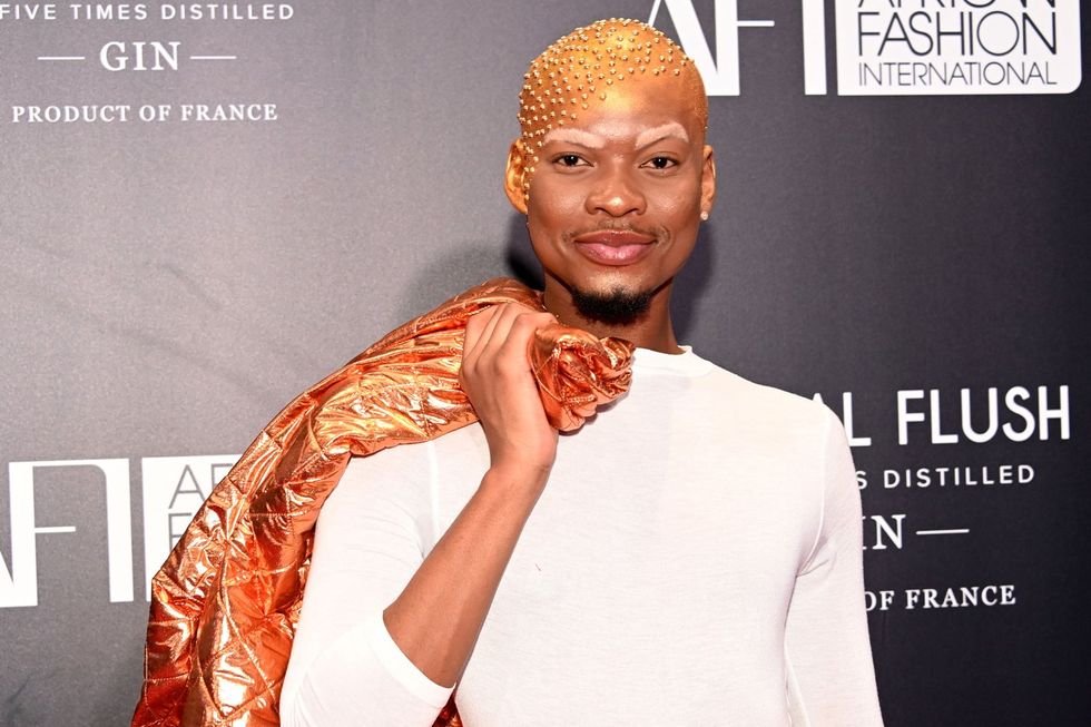 Dr Phupho Gumede at the Royal Flush AFI Fashion Week official opening party at Daytona at Melrose Arch on November 17, 2022 in Johannesburg, South Africa.