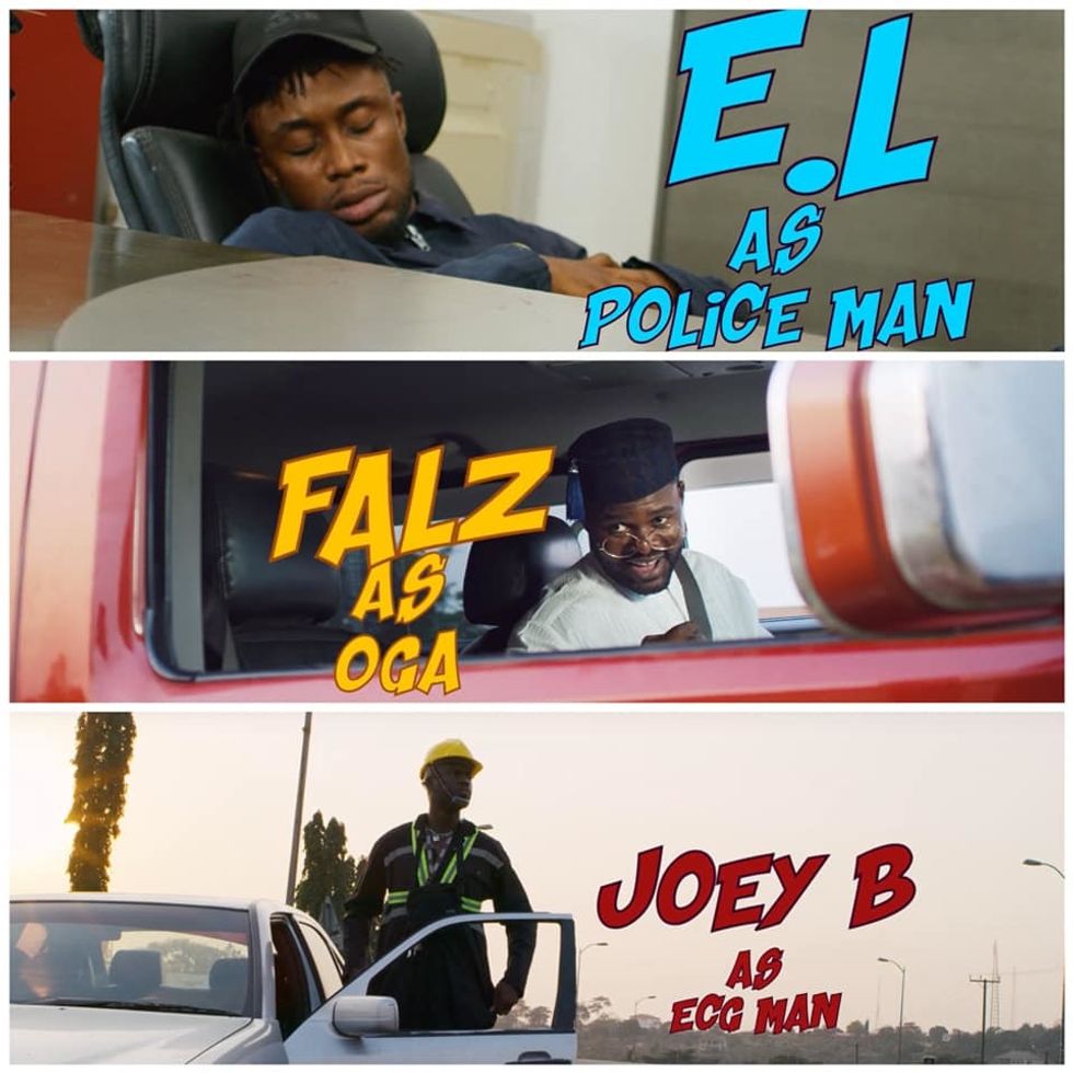 Watch EL, Joey B and Falz' New Video for 'Ehua'