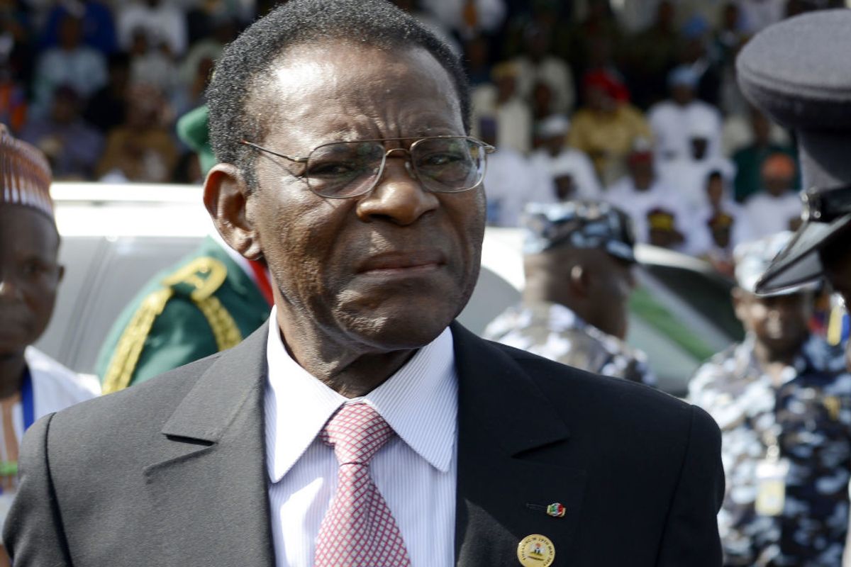Equatorial Guinea President Teodoro Obiang Nguema Mbasogo.