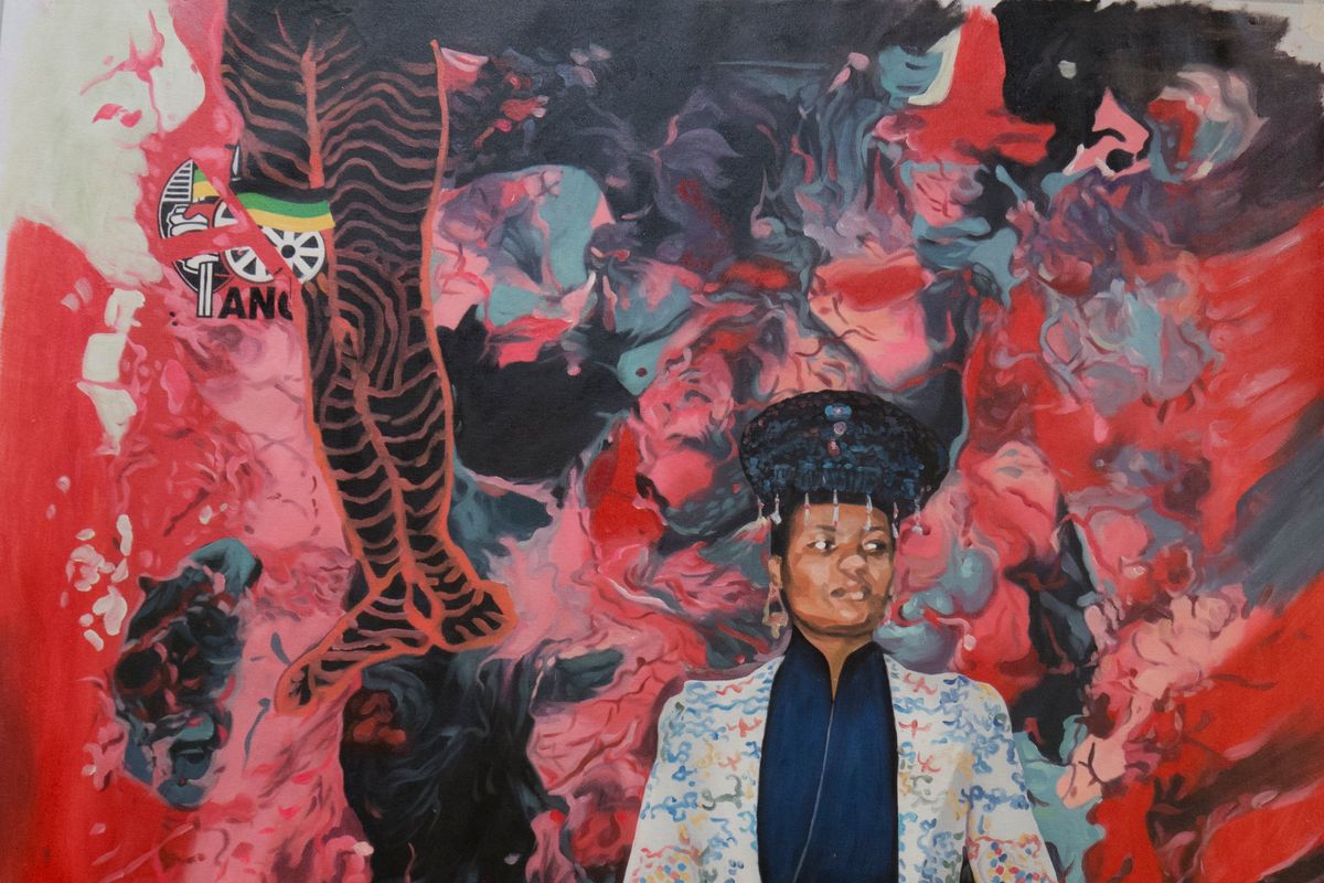 ​Fezekile "Khwezi" Kuzwayo. Oil on Canvas. 