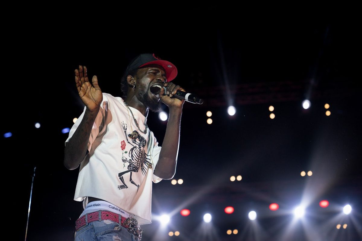 Ghanaian singer and rapper, Mohammed Ismail Sherif Kwaku Frimpong, professionally known as Black Sherif performs during the Afro Nation Ghana Music Festival on December 30, 2022 in Accra, Ghana. Afro Nation Ghana, the world's biggest Afrobeats festival, will take place 29th and 30th of December in Accra at Marine Drive, Black Star Square, a site of cultural significance. 