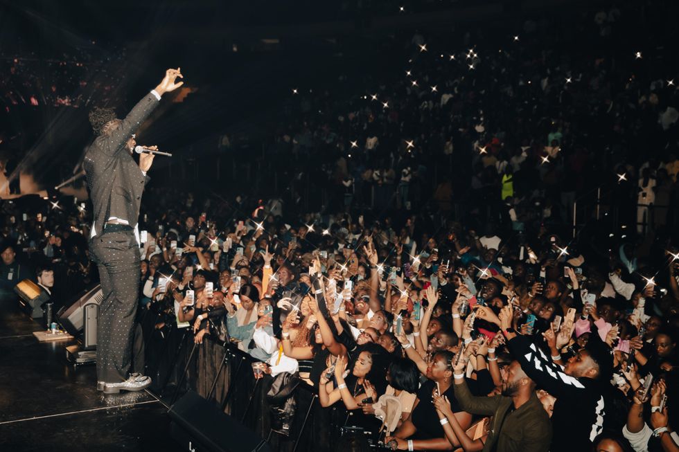 Grammy-award winning singer Burna Boy performs to a crown of 20,000 at New York City's Madison Square Garden this Thursday, April 28th