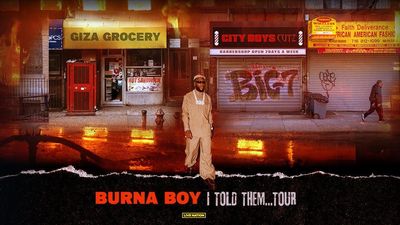 Burna Boy tour poster. 