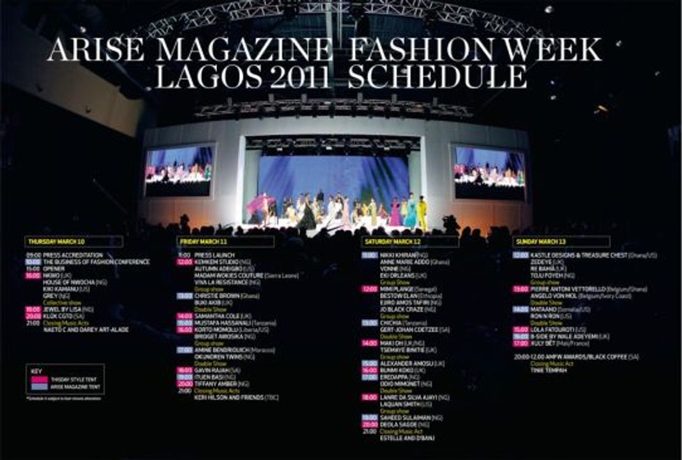 Arise Magazine Fashion Week 2011 Lagos