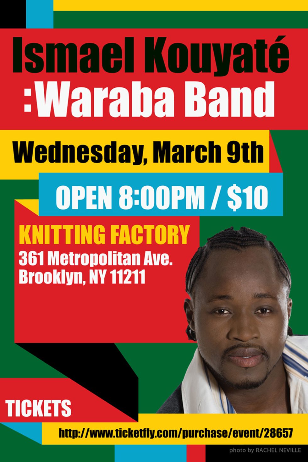 NYC: Ismael Kouyaté: Waraba Band, Tomorrow Night at The Knitting Factory!
