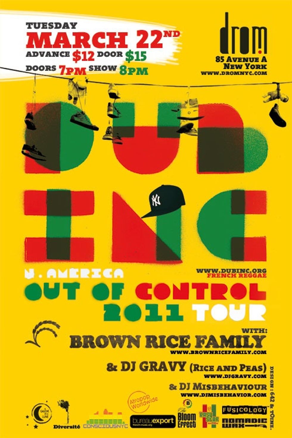 NYC: Back by Popular Demand - Dub Inc, March 22nd