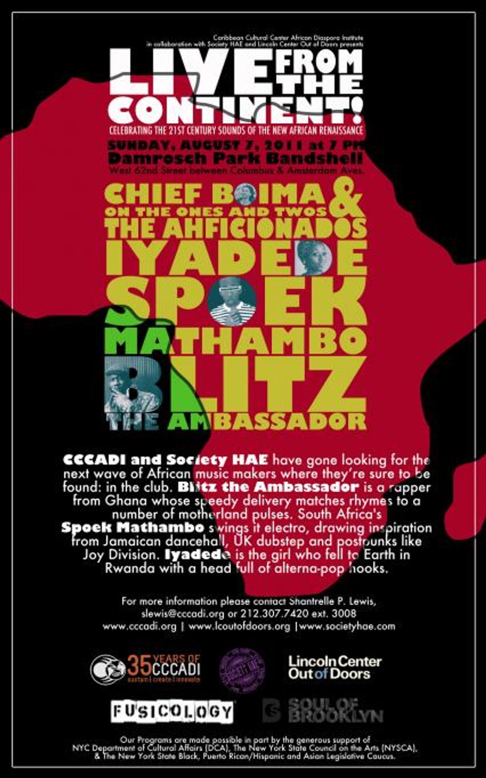 Sunday: Live From The Continent at Lincoln Center