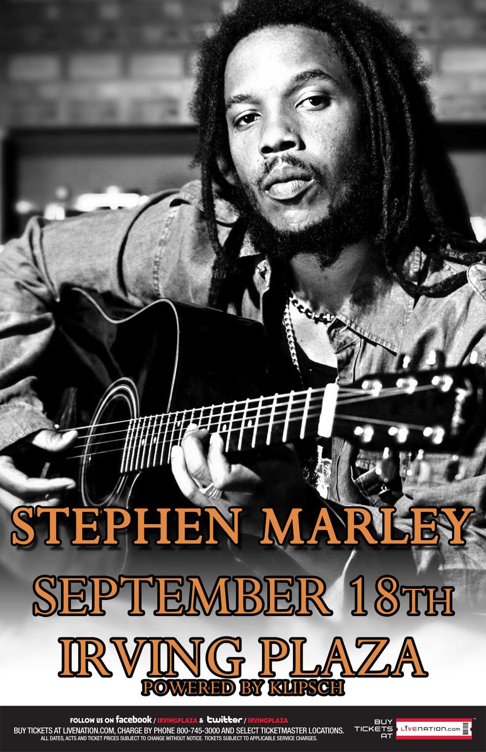 NYC: Win Tix Stephen Marley @ Irving Plaza [9/18]