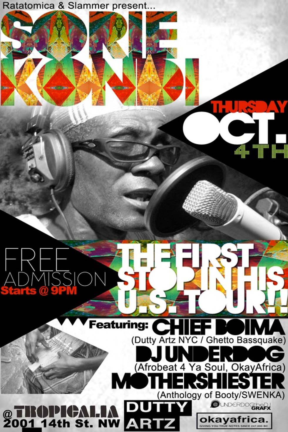 DC: Sorie Kondi, Chief Boima, DJ Underdog at Tropicalia