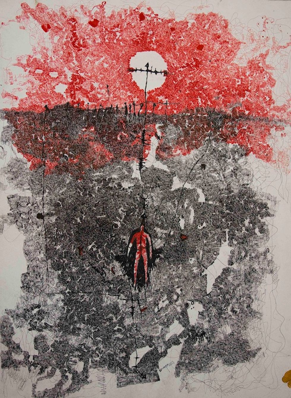 Nigerian Artist Uche Uzorka's 'Line.Sign.Symbol' Exhibition Lagos