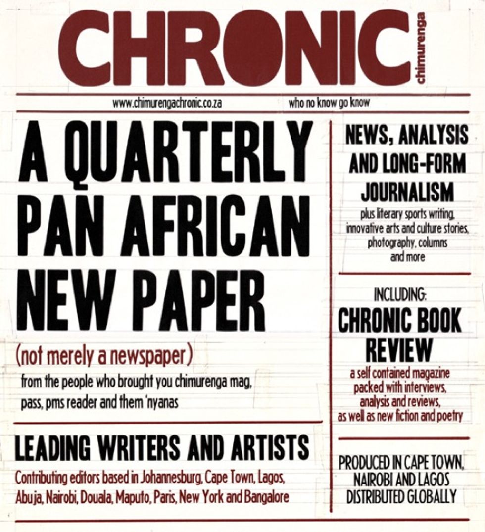 Retrospective Pan-African Gazette 'Chimurenga Chronic' Returns