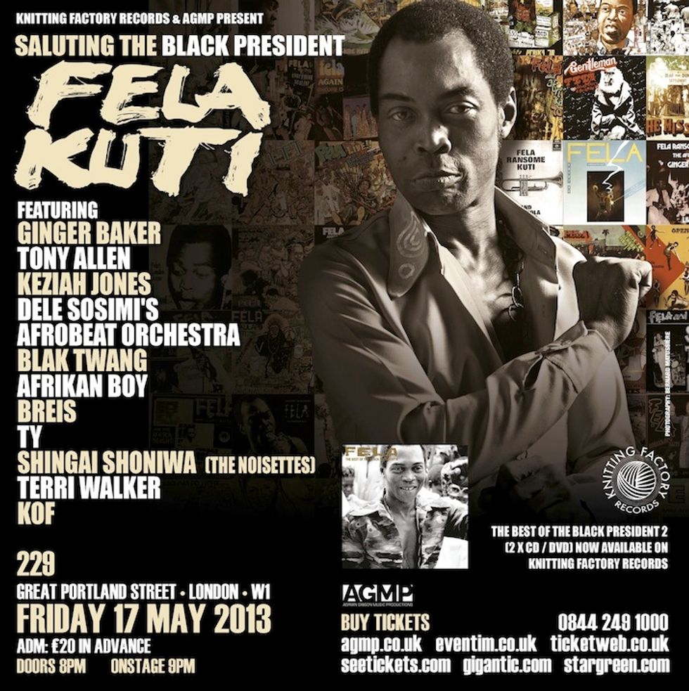 Saluting The Black President Fela Kuti in London w/ Ginger Baker & Tony Allen!