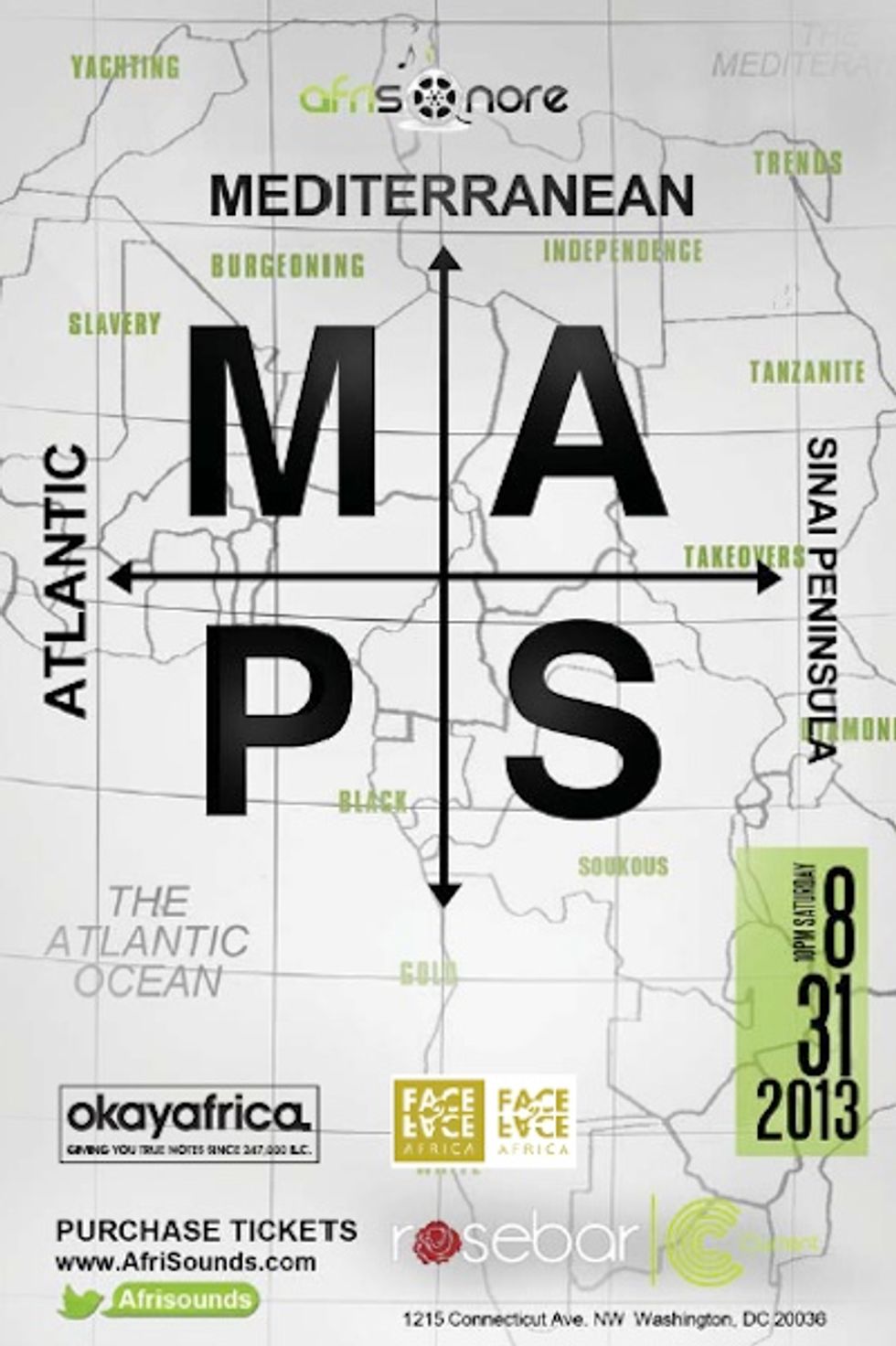 DC: Afrisonore Presents 'MAPS13' [8/31]