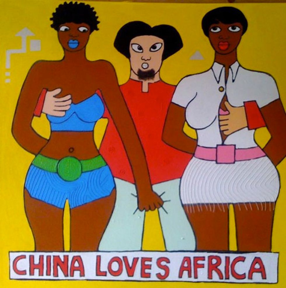 Michael Soi's 'China Loves Africa' Paintings