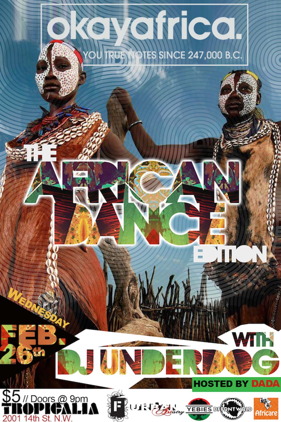 #OKAYAFRICADC This Wednesday w/ Farafina Kan Drummers & DJ Underdog!