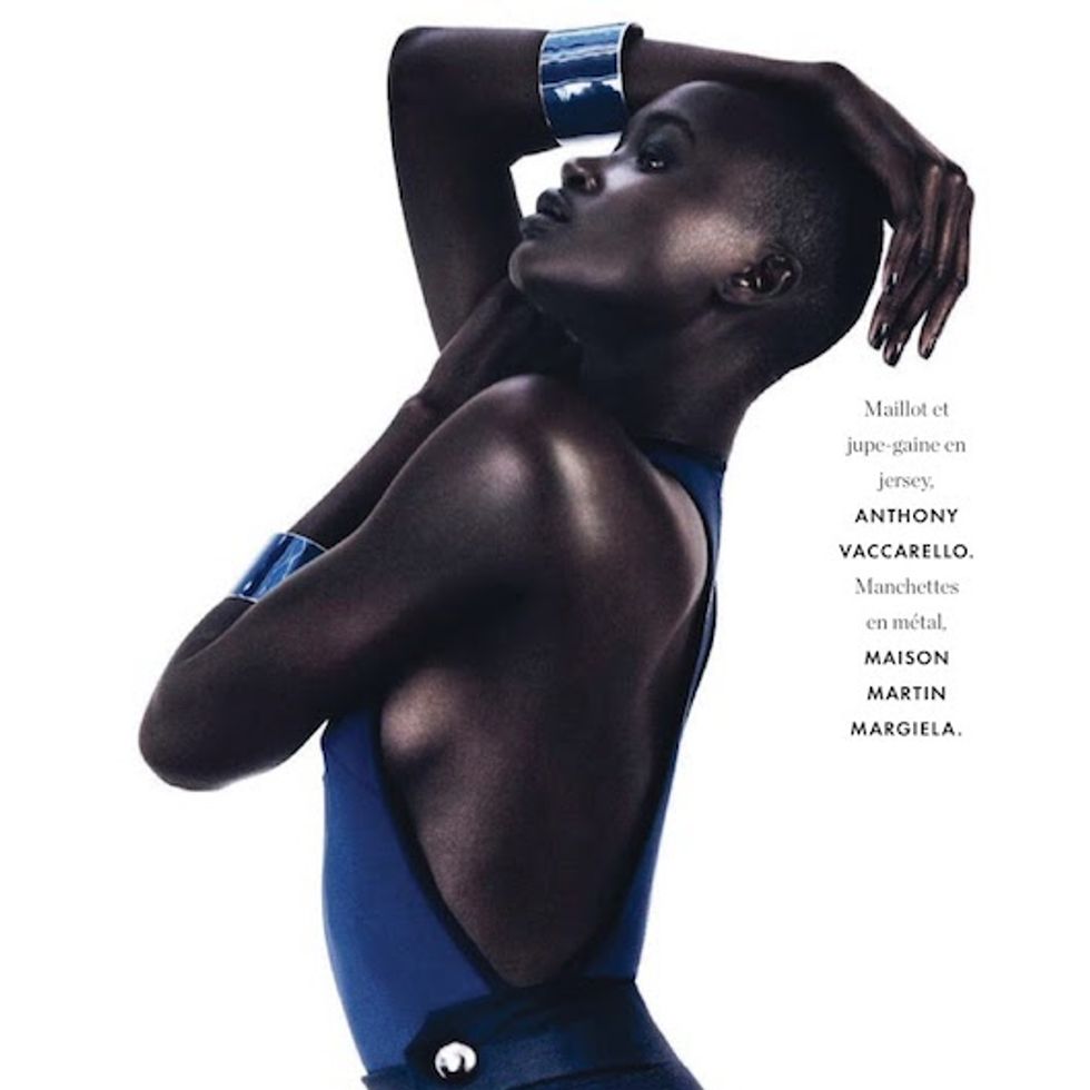 Ataui Deng x French Elle Magazine In 'Grand Bleu'