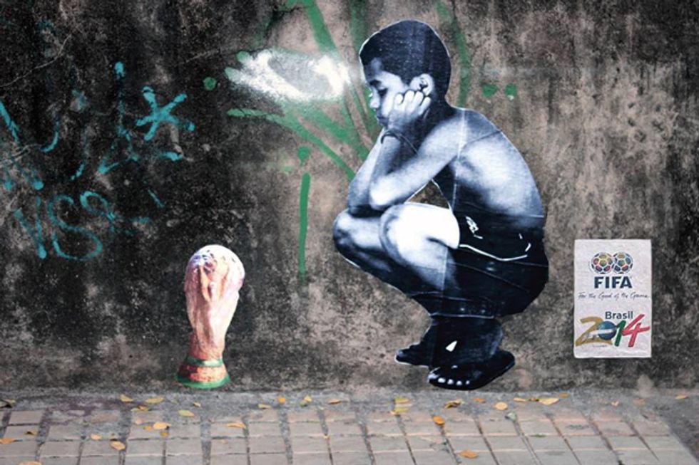 The Anti-World Cup Graffiti Popping Up On Brazilian Streets