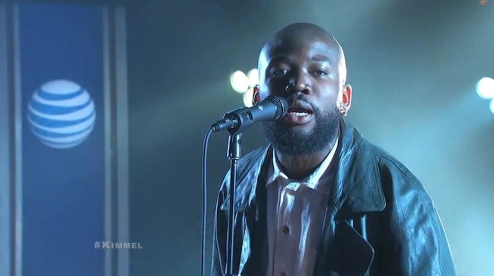 Young Fathers Make Their U.S. Late Night TV Debut On Jimmy Kimmel Live