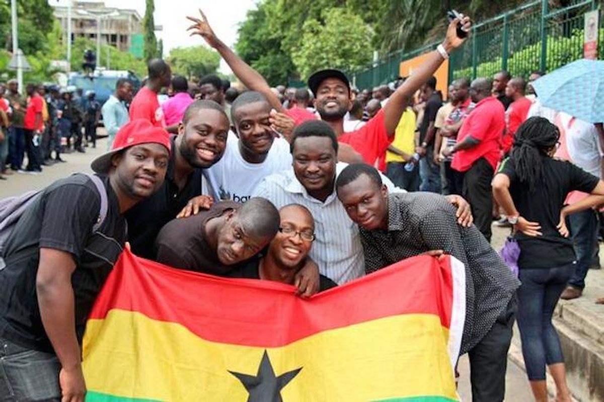 Ghana's #OccupyFlagStaffHouse Movement Hits Accra On Republic Day