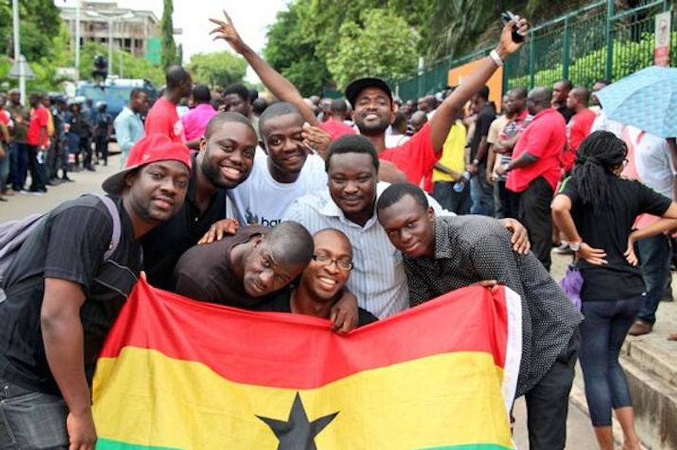 Ghana's #OccupyFlagStaffHouse Movement Hits Accra On Republic Day