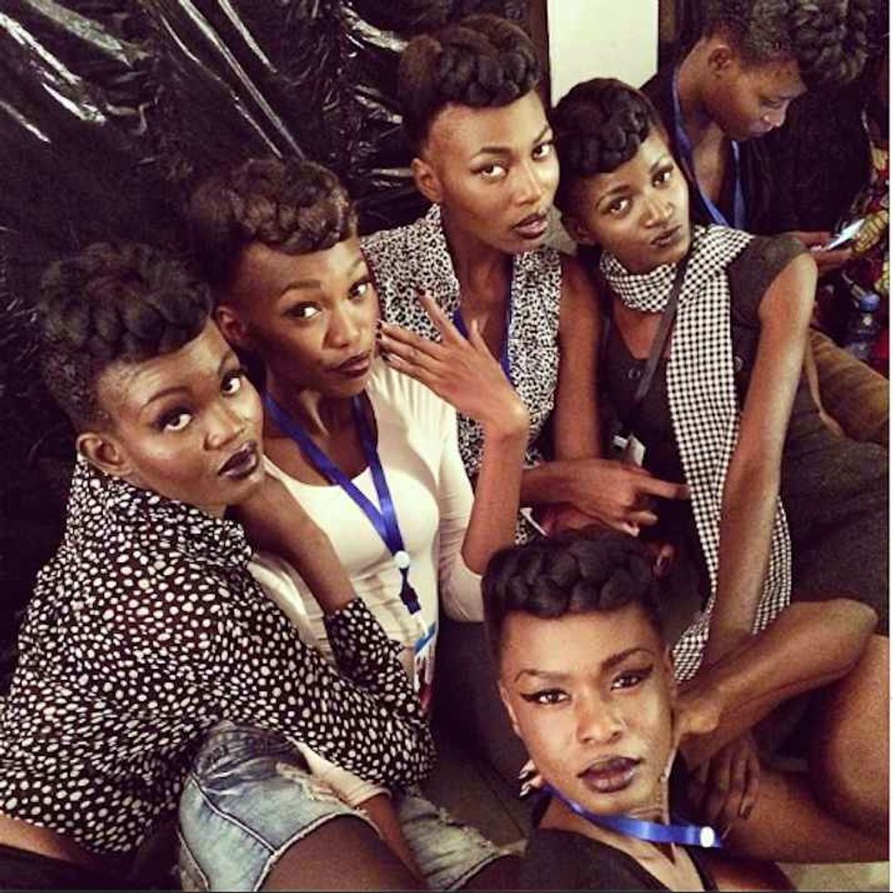 Backstage At Kinshasa Fashion Week 2014