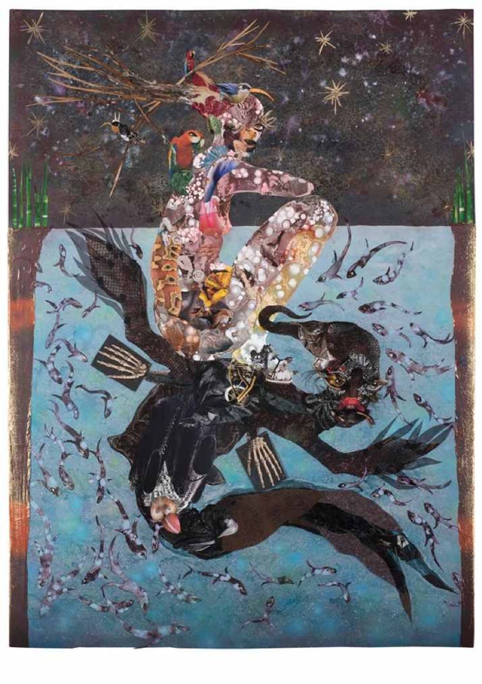 Wangechi Mutu's Mystical Sirens & Serpents In London