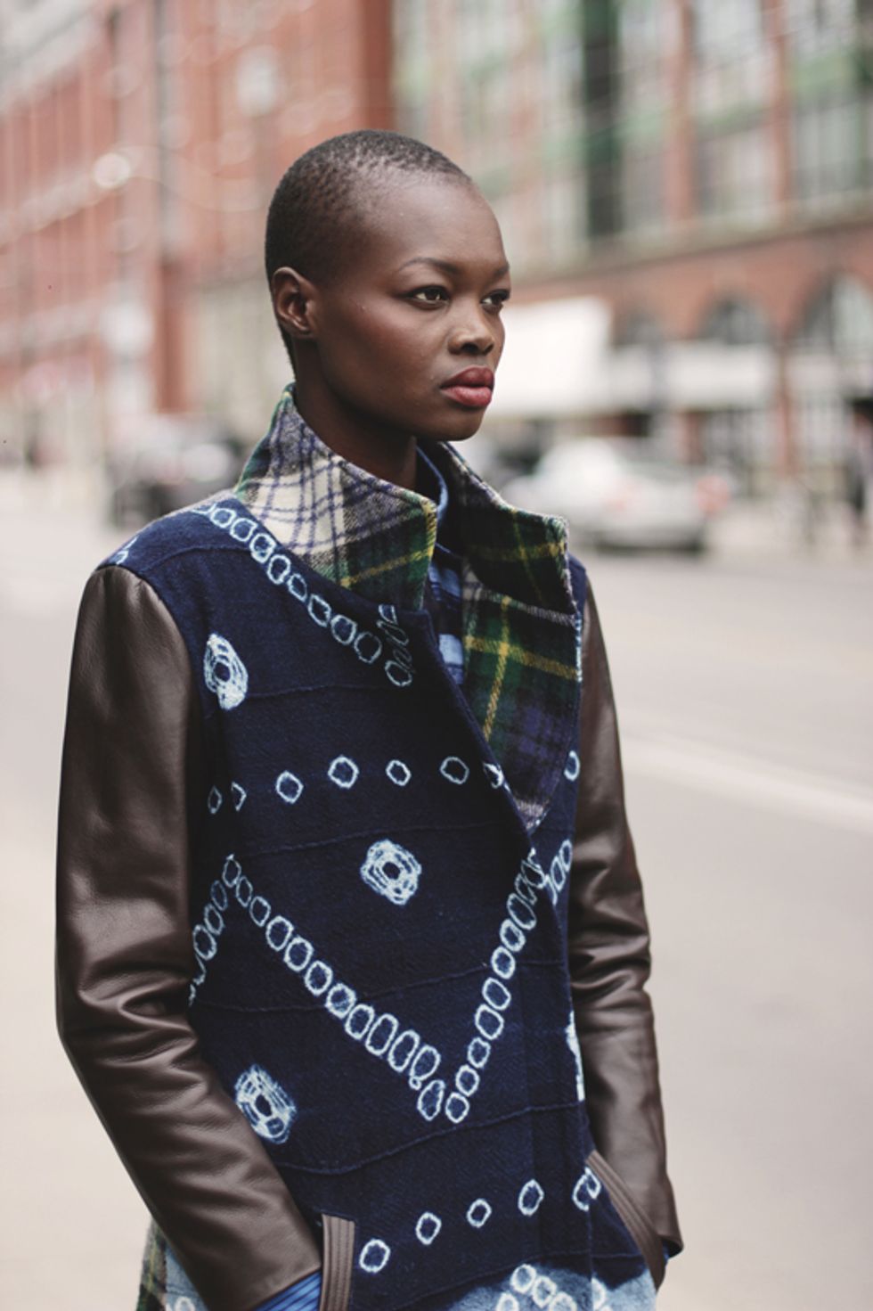 South Sudanese Model Aluad Deng Anei Stars In Chinedesign's Winter Lookbook