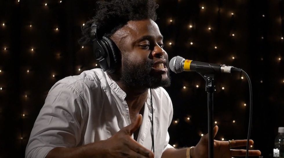 Young Fathers Perform 'White Men Are Black Men Too' Songs Live On KEXP