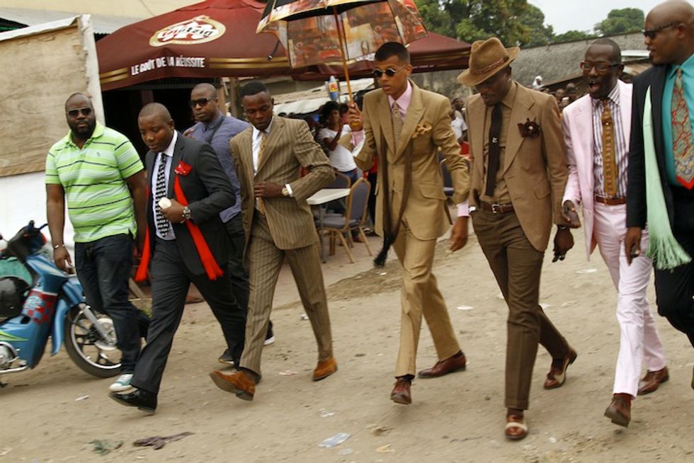Stromae Photographed With The Sapeurs In Brazzaville