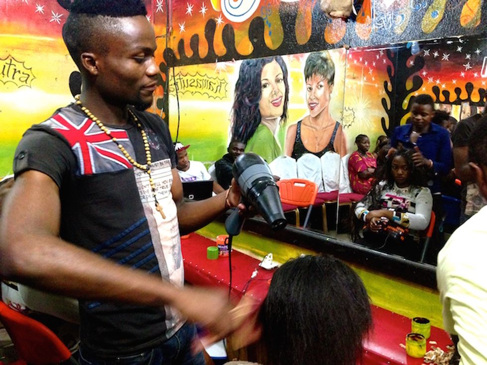 Les Coiffeurs De Goma: "If You Want Your Hair Done Properly, You Go To A Man."