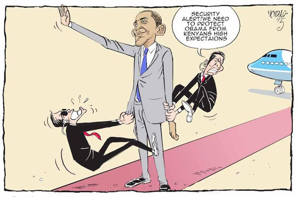 Kenyan Cartoonists Take On Barack Obama