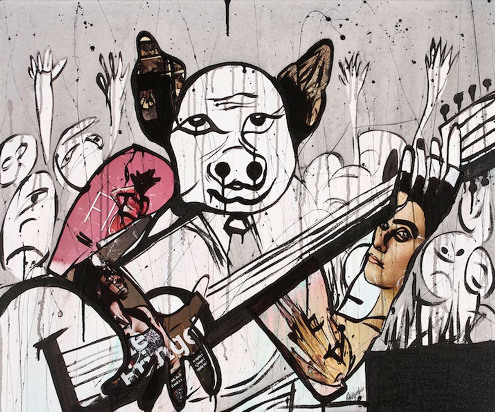 Graffiti & Comic Collage Artist Blessing Ngobeni Confronts The Apathy Of South Africa's Elected Officials