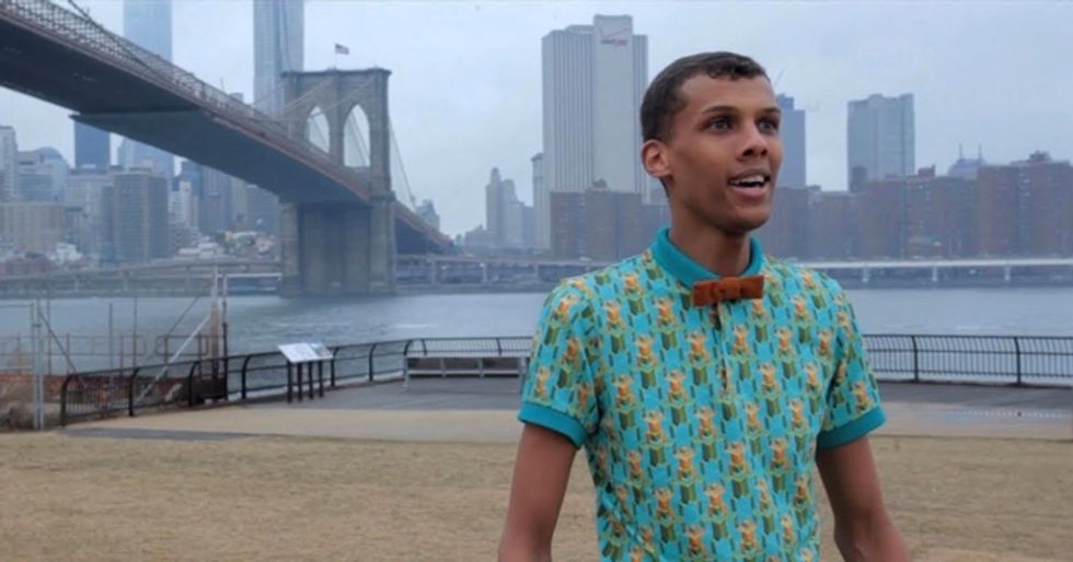Stromae Performs 'Papaoutai' In The Streets Of New York City
