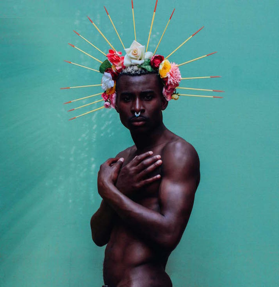 The 'Black Men With Flowers' Photo Series Aims To Cast Black Men In A Delicate Light
