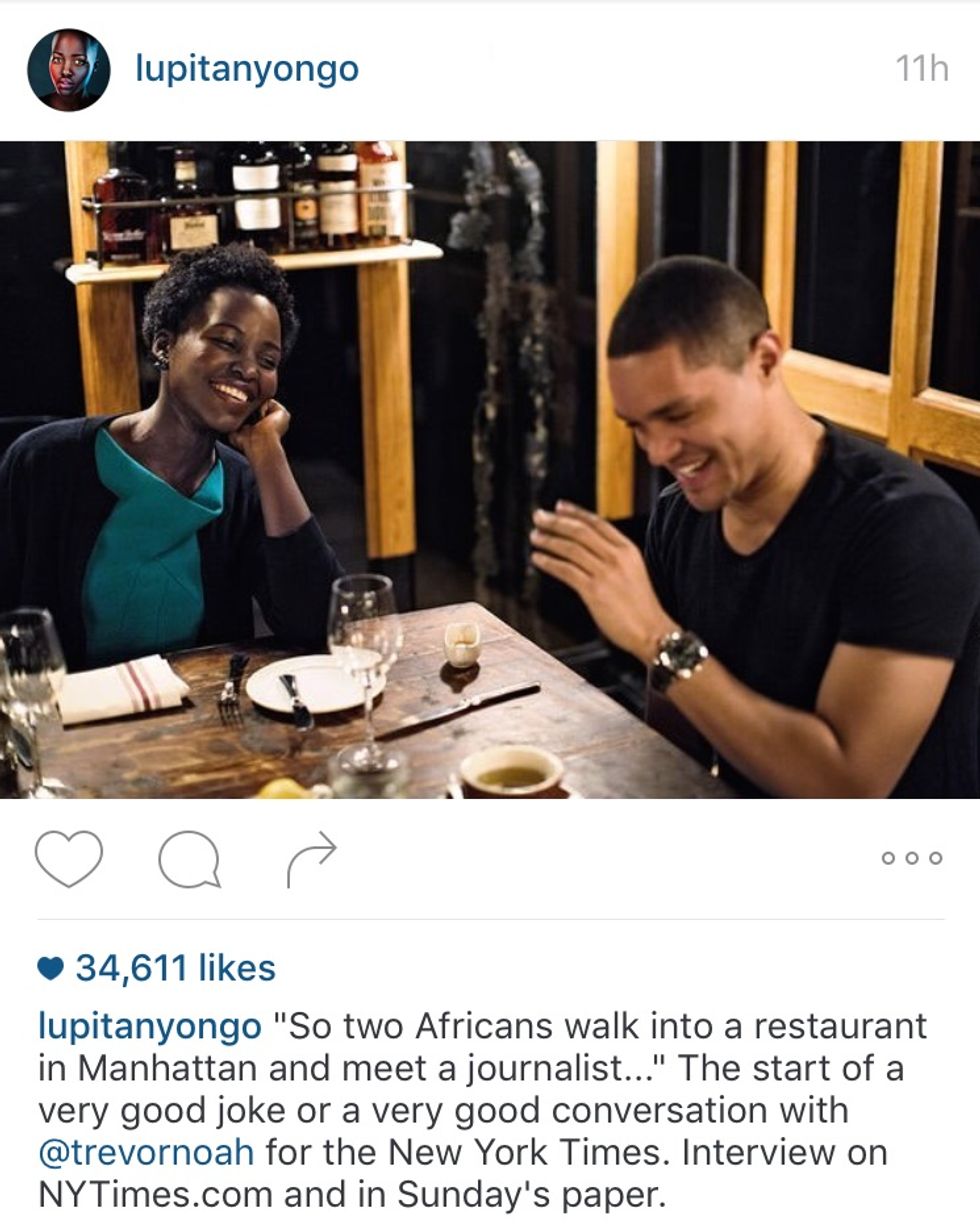 6 Things We Learned From Lupita Nyong’o & Trevor Noah’s New York Times Brunch